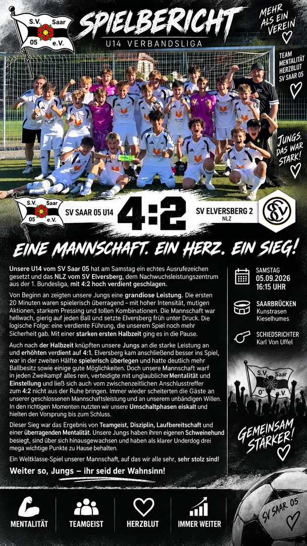 Verbandsliga Spieltag gegen SV Elversberg